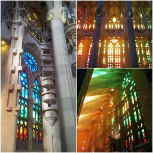 Sagrada Familia von Innen Fenster