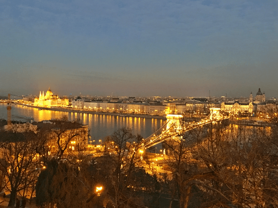 Budapest Panorama Blick Gellertberg